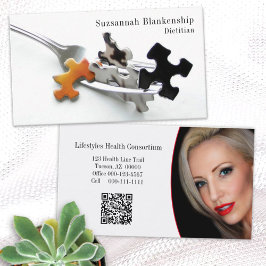 カスタム写真とQRコードの正常性プロフェッショナル 名刺