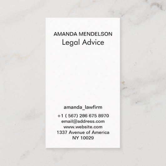 カスタム写真とQR名刺 名刺 (裏面)