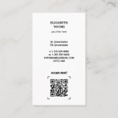 カスタム写真とQR名刺 名刺 (裏面)