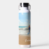 カスタム写真のウォーターボトルあなたの写真と文字 ウォーターボトル (正面)