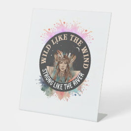 カスタム写真のエンパワーメント感動的、ギフト女子 台座サイン