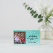 カスタム写真のキラキラのモミカード コーリングカード (スタンド正面)