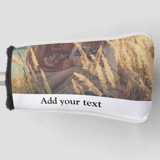 カスタム写真のクリスマスを追加パーソナライズされた ゴルフヘッドカバー (正面)