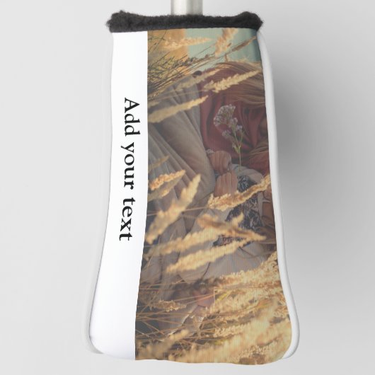 カスタム写真のクリスマスを追加パーソナライズされた ゴルフヘッドカバー (回転90)