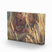 カスタム写真のクリスマスを追加パーソナライズされた フォトブロック (右)