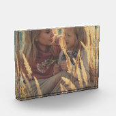 カスタム写真のクリスマスを追加パーソナライズされた フォトブロック (左)