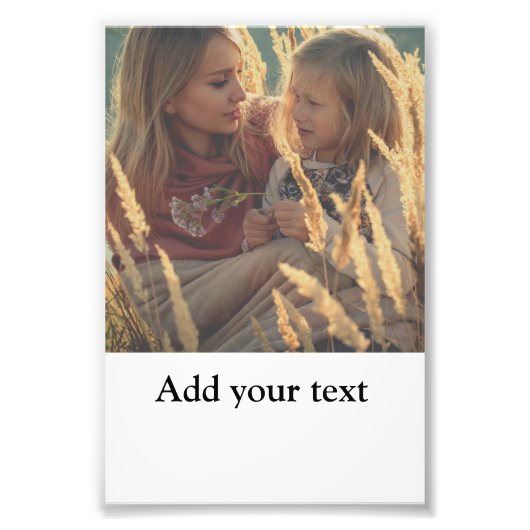 カスタム写真のクリスマスを追加パーソナライズされた フォトプリント            (正面)