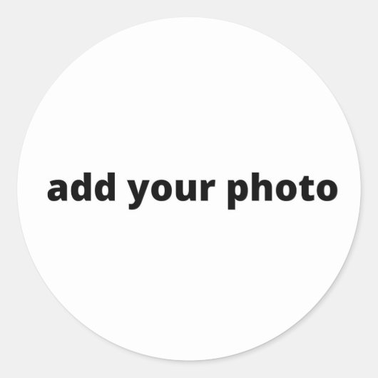 カスタム写真のクリスマスを追加パーソナライズされた ラウンドシール (正面)