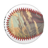 カスタム写真のクリスマスを追加パーソナライズされた 野球ボール (正面左)