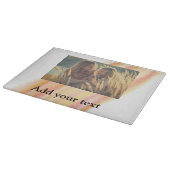 カスタム写真のクリスマスウォーターをパーソナライズされた追加 カッティングボード (角)