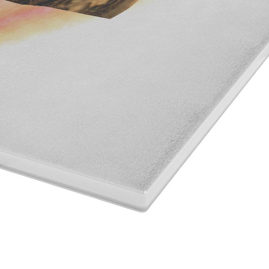 カスタム写真のクリスマスウォーターをパーソナライズされた追加 カッティングボード (角)