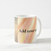 カスタム写真のクリスマスウォーターをパーソナライズされた追加 コーヒーマグカップ (正面右)