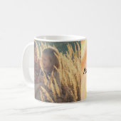 カスタム写真のクリスマスウォーターをパーソナライズされた追加 コーヒーマグカップ (正面左)