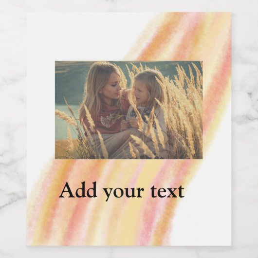 カスタム写真のクリスマスウォーターをパーソナライズされた追加 ワインラベル (シングルラベル)