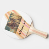カスタム写真のクリスマスウォーターをパーソナライズされた追加 卓球ラケット (横)