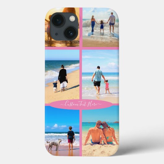 カスタム写真のコラージュと文字 – あなたの家族のデザイン Case-Mate iPhoneケース (裏面)