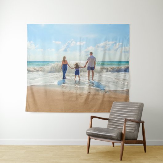 カスタム写真のタペストリーパーソナライズされたギフト タペストリー (インサイチュ(横))