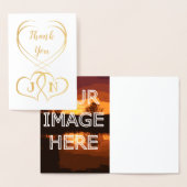 カスタム写真のパーソナライズされたアップロード 箔カード (ディスプレー)