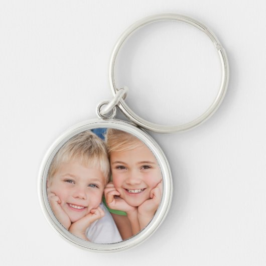 カスタム写真のパーソナライズされた追加と追加 キーホルダー (正面)