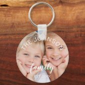 カスタム写真のパーソナライズされた追加と追加 キーホルダー (正面)