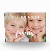 カスタム写真のパーソナライズされた追加と追加 フォトブロック (正面)