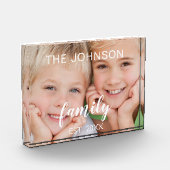 カスタム写真のパーソナライズされた追加と追加 フォトブロック (左)