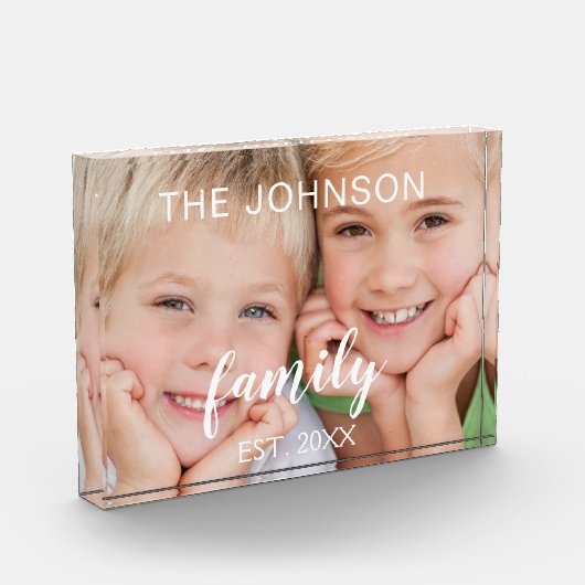 カスタム写真のパーソナライズされた追加と追加 フォトブロック (左)