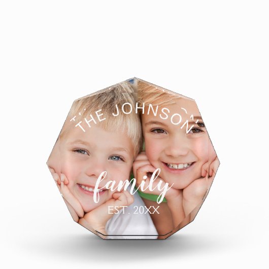 カスタム写真のパーソナライズされた追加と追加 フォトブロック (正面)