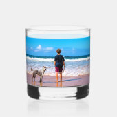 カスタム写真のパーソナライズされた ウイスキーグラス (正面)