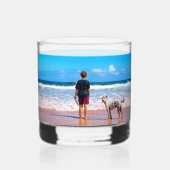 カスタム写真のパーソナライズされた ウイスキーグラス (裏面)