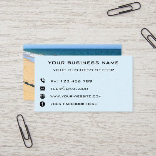 カスタム写真のビジネスパーソナライズされたカード 名刺 (正面/裏面インサイチュ)