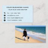 カスタム写真のビジネスパーソナライズされたカード 名刺 (正面/裏面)