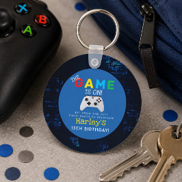 カスタム写真のビデオゲームバースデーギフト「ゲームが始まる!」 キーホルダー