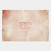 カスタム写真のモダンタイポグラフィ ラッピングペーパーシート (正面2)