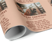 カスタム写真のモダンタイポグラフィ ラッピングペーパー (ロールコーナー)