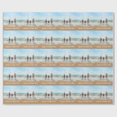 カスタム写真のラッピング紙写真と文字 ラッピングペーパー (フラット)