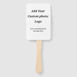 カスタム写真のロゴをテキストに追加カスタムするモダン ハンドファン