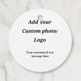 カスタム写真のロゴをテキストに追加カスタムするモダン フェイバータグ