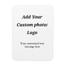 カスタム写真のロゴをテキストに追加カスタムするモダン マグネット
