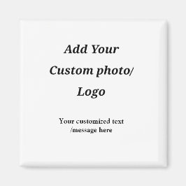 カスタム写真のロゴをテキストに追加カスタムするモダン マグネット