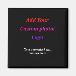 カスタム写真のロゴをテキストに追加カスタムするモダン マグネット