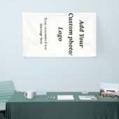 カスタム写真のロゴをテキストに追加カスタムするモダン 横断幕 (トレードショー)