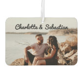 カスタム写真の一つパーソナライズされた カーエアーフレッシュナー (裏面)