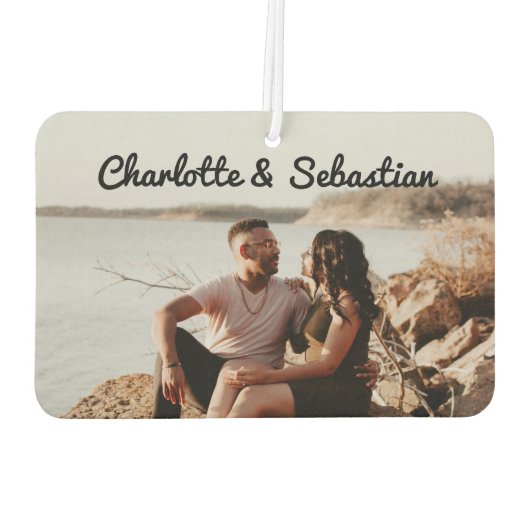 カスタム写真の一つパーソナライズされた カーエアーフレッシュナー (裏面)