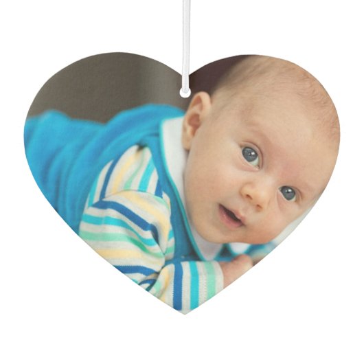 カスタム写真の一つパーソナライズされた カーエアーフレッシュナー (正面)