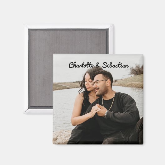 カスタム写真の一つパーソナライズされた マグネット (正面/裏面)