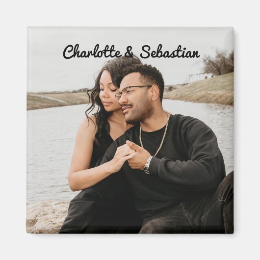 カスタム写真の一つパーソナライズされた マグネット (正面)