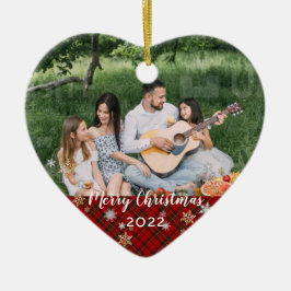 カスタム写真の両面レッドプライドのクリ縁どス セラミックオーナメント