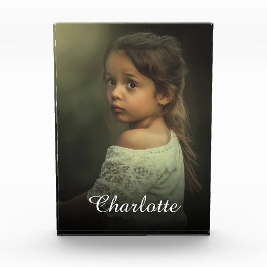 カスタム写真の作成パーソナライズされた先 フォトブロック (正面)