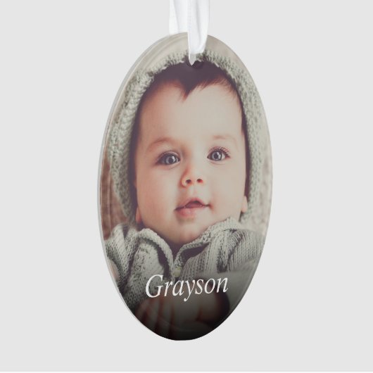 カスタム写真の作成 オーナメント (正面)